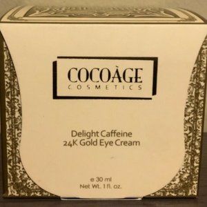 COCOAGE DELIGHT CAFFEINE 24K GOLD EYE CREAM- 1.0 fl oz / 30 ml -BRAND NEW-SEALED